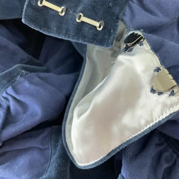 Puffy Blue Striped Lolita Skirt - Picture 5 of 8